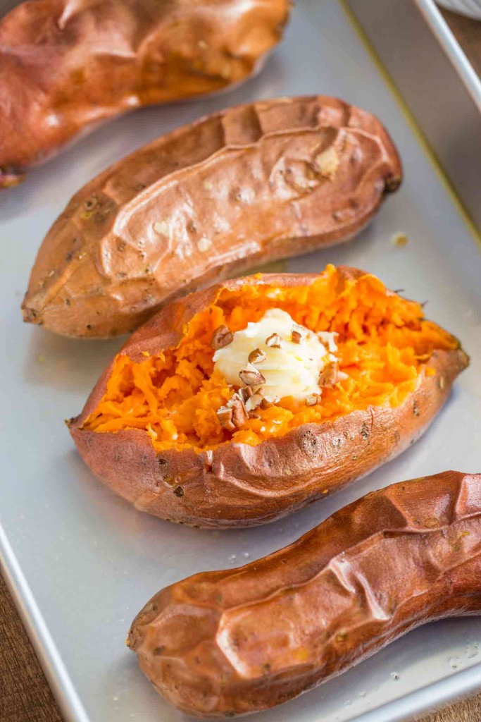 البطاطا الحلوة المخبوزة بالفرن Oven Baked Sweet Potato Recipe Mstore App Demo 